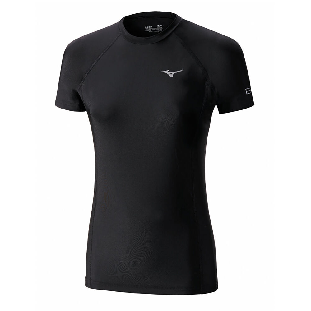 Camisetas Mizuno Bio Gear SS Hombre Negras España EPMG-70358